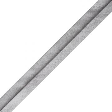 Koncová lamelová lišta Brokát Sivá 2,4 x 4,3 cm – 2,7 m