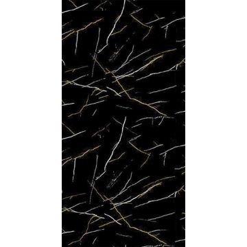 Panel stenový SPC Mramor Marquina Čierny Lesklý 60 x 120  4 mm