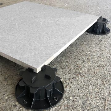 Dlažba Keramická Terasová Quarzo White 60x60x2 cm