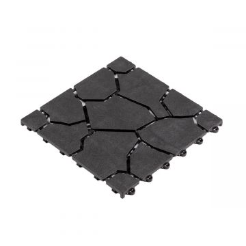 Záhradná terasová dlaždica Uni-Floor Stone Antracit 28 x 28 x 1,5 cm