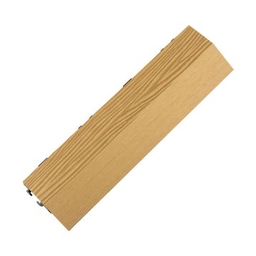 Bočná kompozitná terasová dlažba 3D Medový Teak