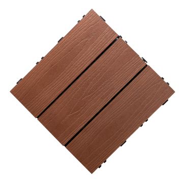 Kompozitná Terasová Dlaždica 3D Solid Mahagón 30 x 30 x 2,5 cm Kompozitná Terasová Dlaždica 3D Solid Mahagón 30 x 30 x 2,5 cm