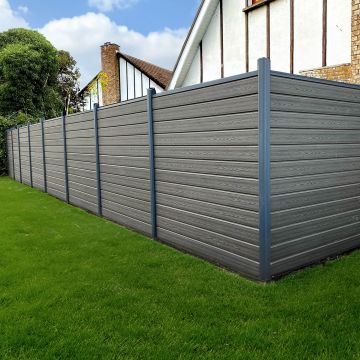 Plotová doska Premium 3D Antracit 157 × 20 mm – dĺžka 1,8 m 