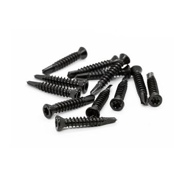Samorezná nerezová skrutka 4 x 25 mm Čierna – 200 ks