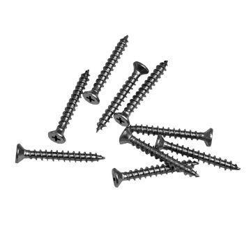 Nerezová skrutka 4 x 30 mm Čierna – 100 ks