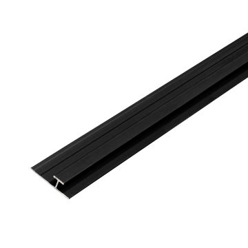 Hliníkový spojovací profil 4,5 mm pro nástěnné panely Černý Mat – 2,9 m