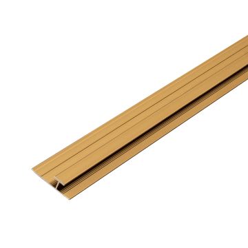 Hliníkový spojovací profil 4,5 mm pro nástěnné panely Zlatý Mat – 2,9 m