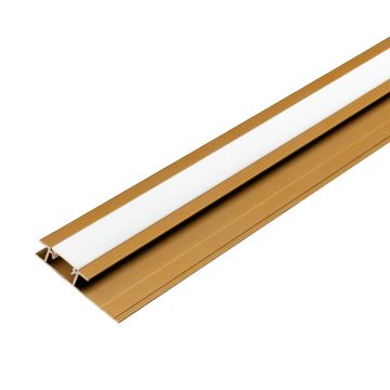 Hliníkový LED spojovací profil 4,5 mm pro nástěnné panely Zlatý Mat – 2,9 m