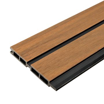 Lamelová plotová doska DUO Premium Amber / Čierny - 1,8 m