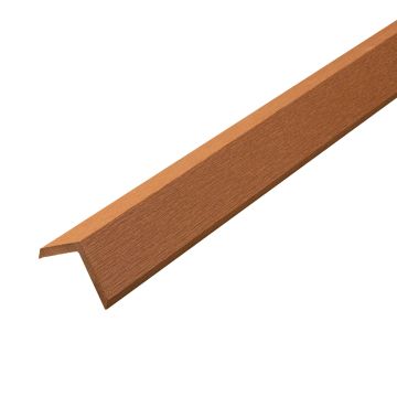Rohová kompozitná lišta Classic Prírodná Hnedá 50x50 mm – 2,4 m