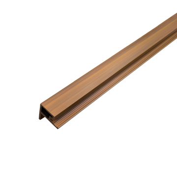 Lišta Lamelová typu F Premium Zlatý Dub / Čierny 36,5 x 49,5 mm – 2,9 m