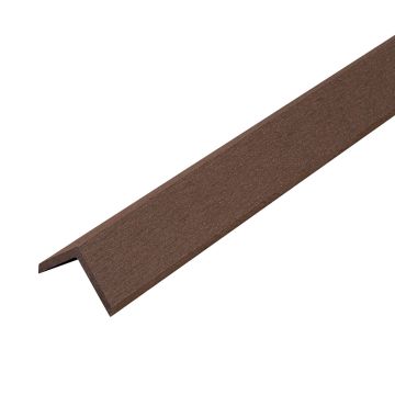 Rohová kompozitná lišta Timber Eben 50x50 mm – 2,4 m