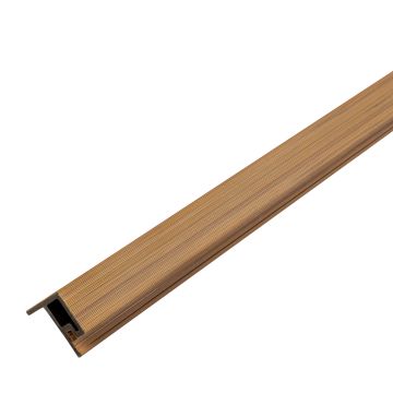 Lišta Lamelová typu F Premium Dub Prírodný / Čierny 36,5 x 49,5 mm – 2,9 m