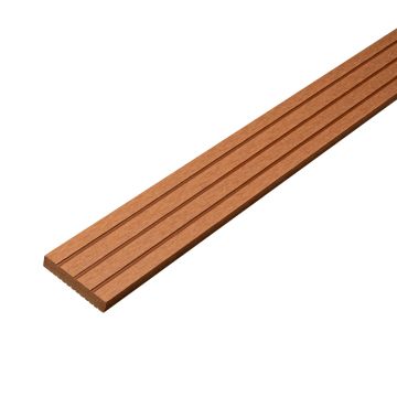 Plochá kompozitná lišta Classic Prírodná Hnedá 55 x 10 mm – 2,4 m