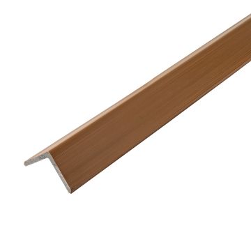 Rohová kompozitná lišta Premium Teak 50x50 mm – 2,9 m