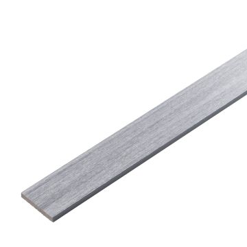 Plochá kompozitná lišta Premium Light Gray 70x10 mm – 2,9 m