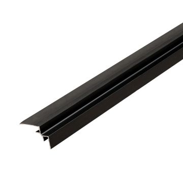 Hliníkový vnútorný rohový profil 3,5 mm pre stenové panely Čierny Mat – 2,9 m