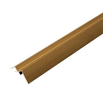 Hliníkový vnútorný rohový profil 4,5 mm pre stenové panely Zlatý Mat – 2,9 m