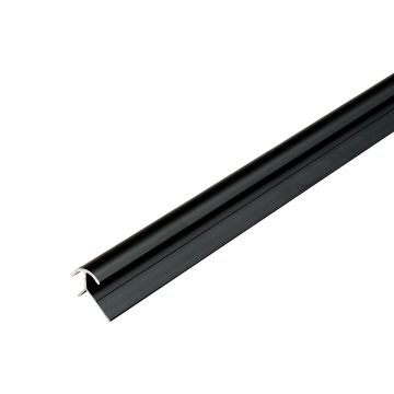 Hliníkový vonkajší roh 4,5 mm pre stenové panely Čierny Mat – 2,9 m