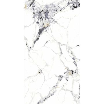 Panel stenový SPC Mramor Carrara Biely Lesklý 120 x 280 cm  4 mm (A)