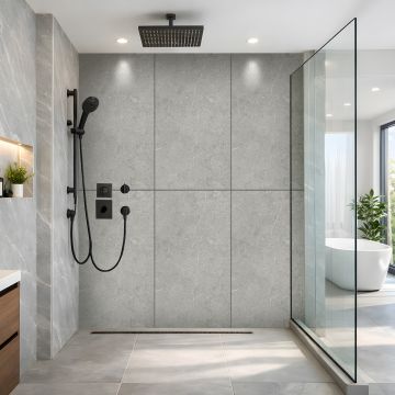 Panel stenový SPC Kameň Limestone Sivý Mat 60 x 120 cm 4 mm