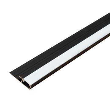 Hliníkový LED ukončovací profil 4,5 mm pre stenové panely Čierny Mat – 2,9 m