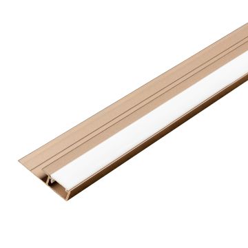 Hliníkový LED ukončovací profil 4,5 mm pre stenové panely Medený Mat – 2,9 m