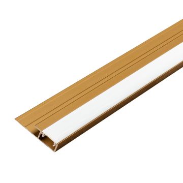 Hliníkový LED ukončovací profil 4,5 mm pre stenové panely Zlatý Mat – 2,9 m