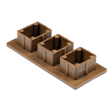 Krytka pre dekoratívne profily Premium Teak 9 x 4 cm