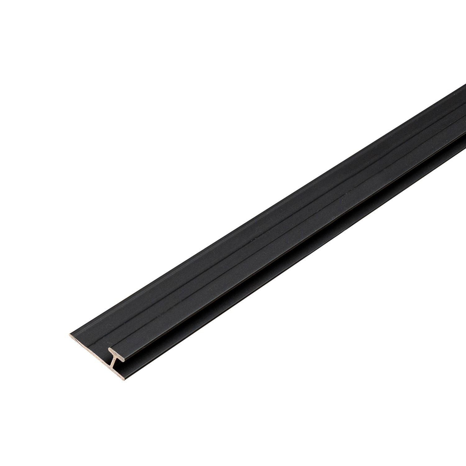 Hliníkový spojovací profil 3,5 mm pro nástěnné panely Černý Mat – 2,9 m Hliníkový spojovací profil 3,5 mm pro nástěnné panely Černý Mat – 2,9 m