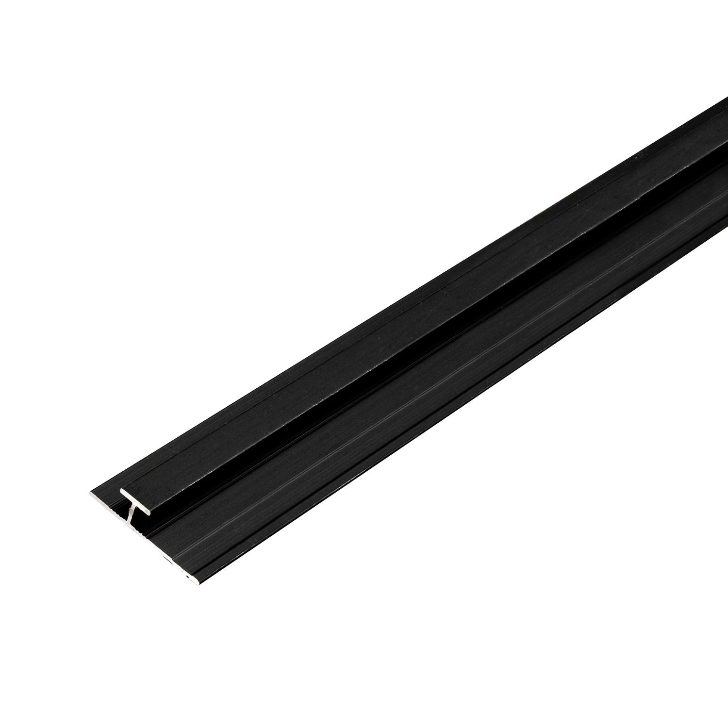 Hliníkový spojovací profil 4,5 mm pro nástěnné panely Černý Mat – 2,9 m