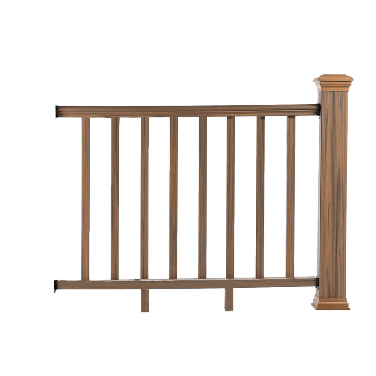 Balustrada kompozytowa Teak 157 x 113 cm (2 słupki)