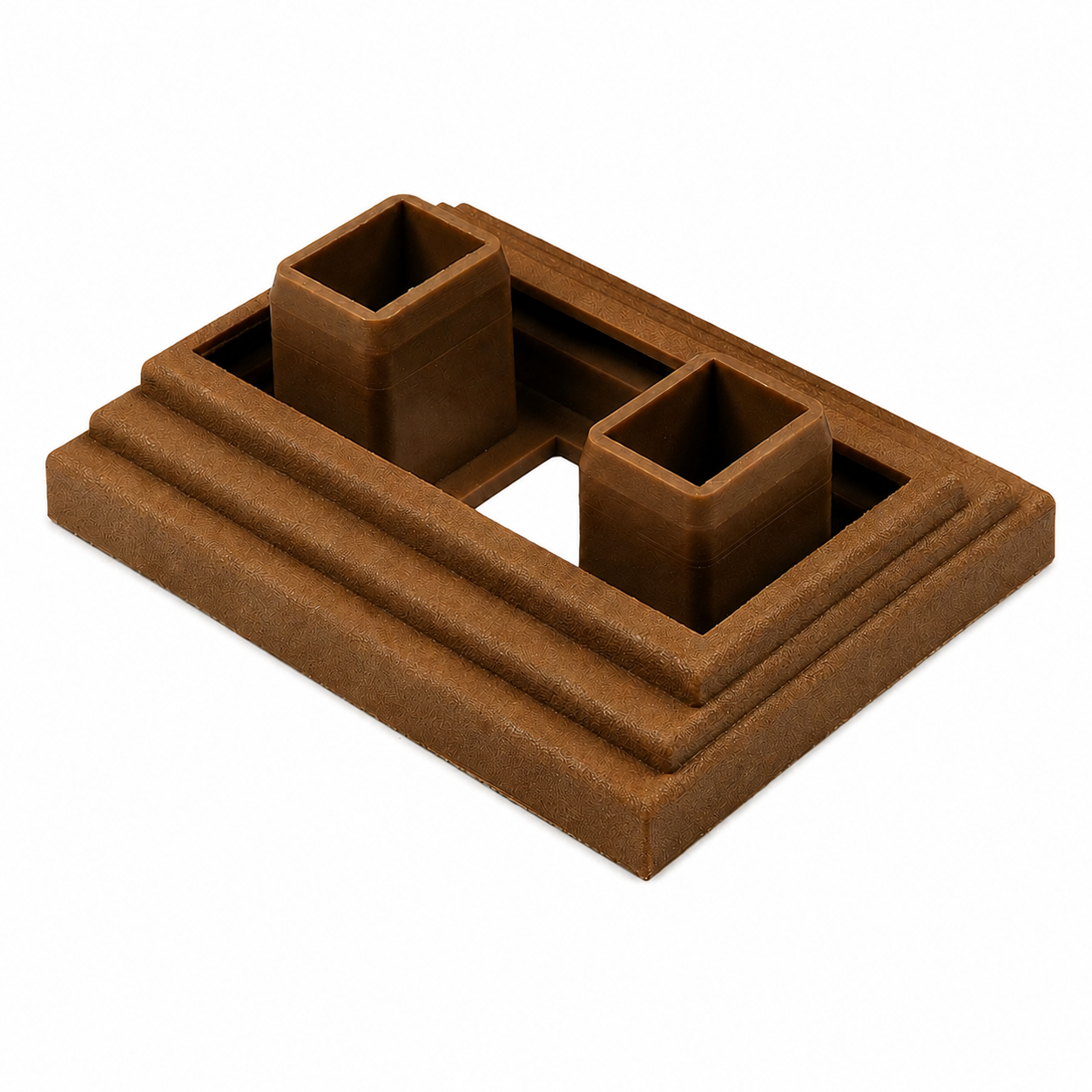 Upevňovací prvok pre dekoratívne profily Premium Teak 9 x 4 cm