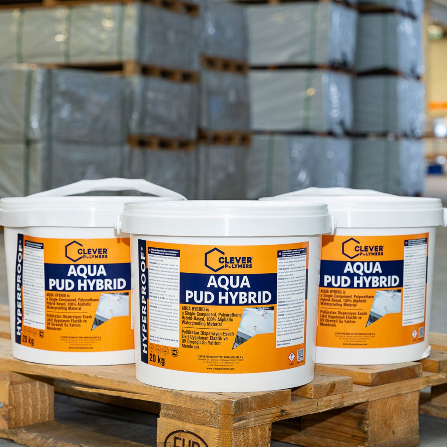 Jednozložková polyuretánová hydroizolácia CLEVER AQUA PUD HYBRID – 20 kg