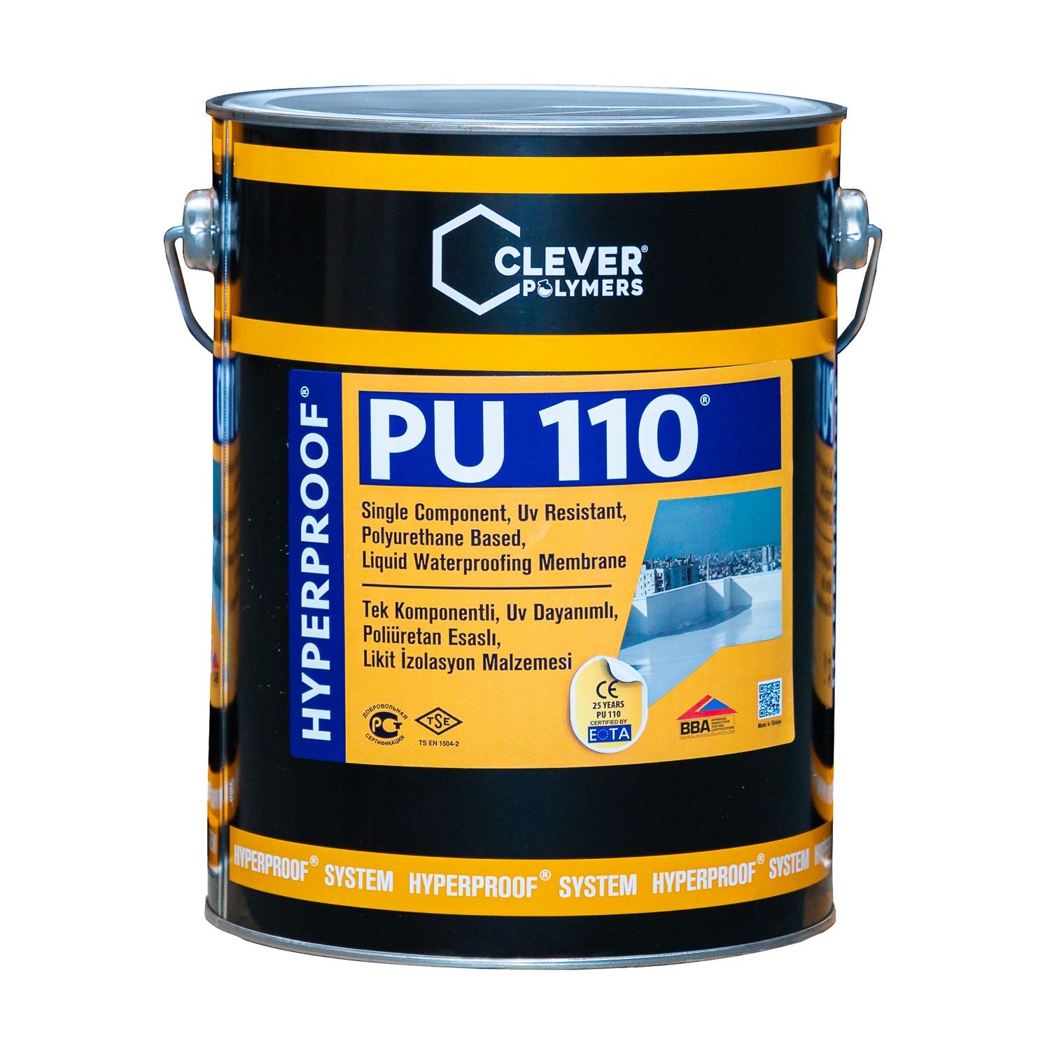 Jednozložková polyuretánová hydroizolácia CLEVER PU110 – 5 kg Jednozložková polyuretánová hydroizolácia CLEVER PU110 – 5 kg