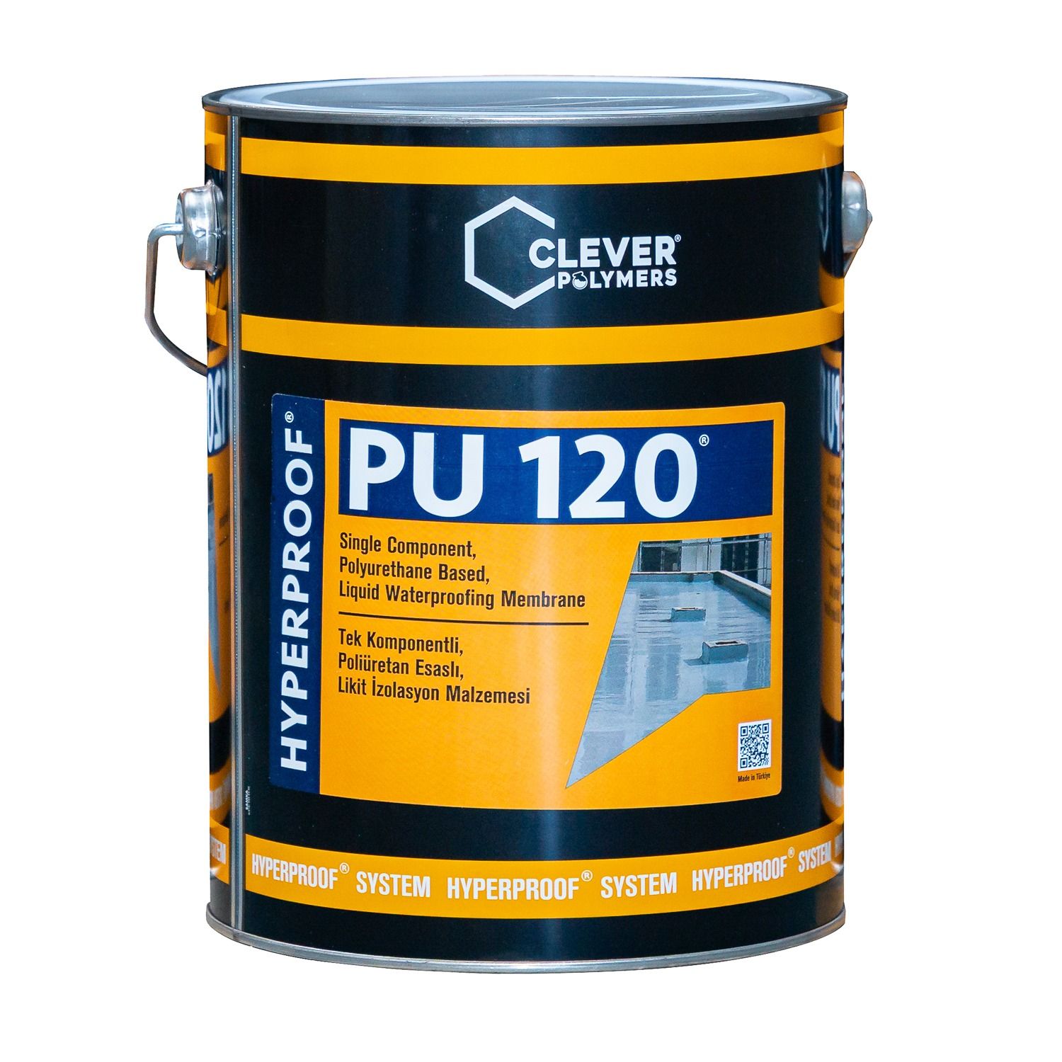 Jednozložková polyuretánová hydroizolácia CLEVER PU120 – 5 kg Jednozložková polyuretánová hydroizolácia CLEVER PU120 – 5 kg