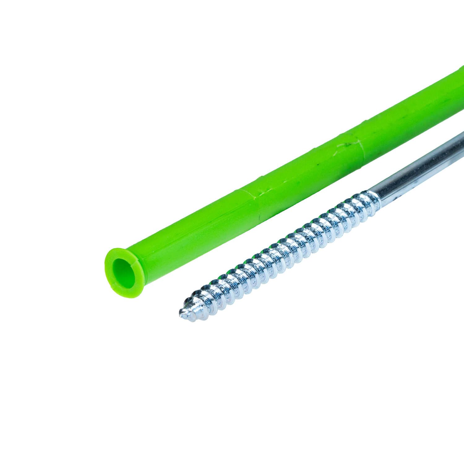 Rozperná rámová hmoždinka 10x300 mm + skrutka TORX s tanierovou hlavou 7x300 mm – 1 ks
