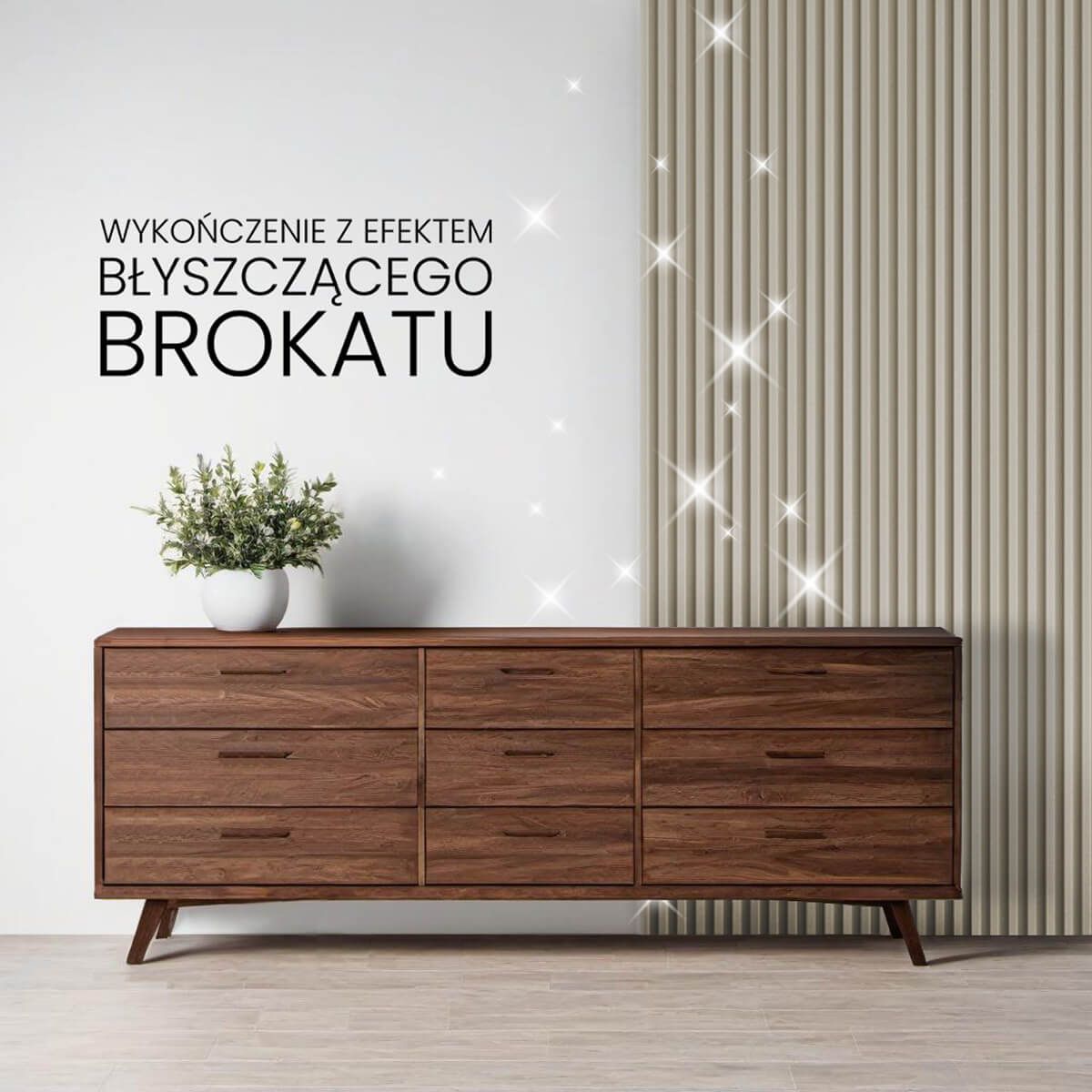Listwa Lamelowa Zakończeniowa Ecru Brokat 2,4 x 4,3 cm – dł. 2,7 m Listwa Lamelowa Zakończeniowa Ecru Brokat 2,4 x 4,3 cm – dł. 2,7 m