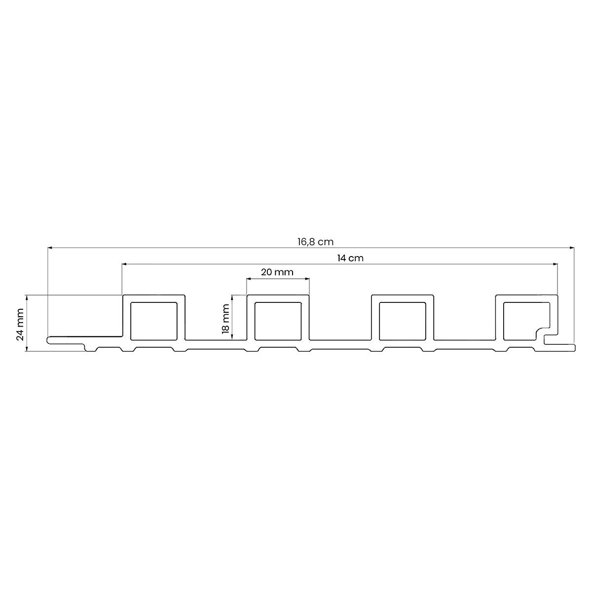 Lamele Ścienne Dekoracyjne Dąb Naturalny 2,4 x 16,8 cm – dł. 2,7 m Lamele Ścienne Dekoracyjne Dąb Naturalny 2,4 x 16,8 cm – dł. 2,7 m