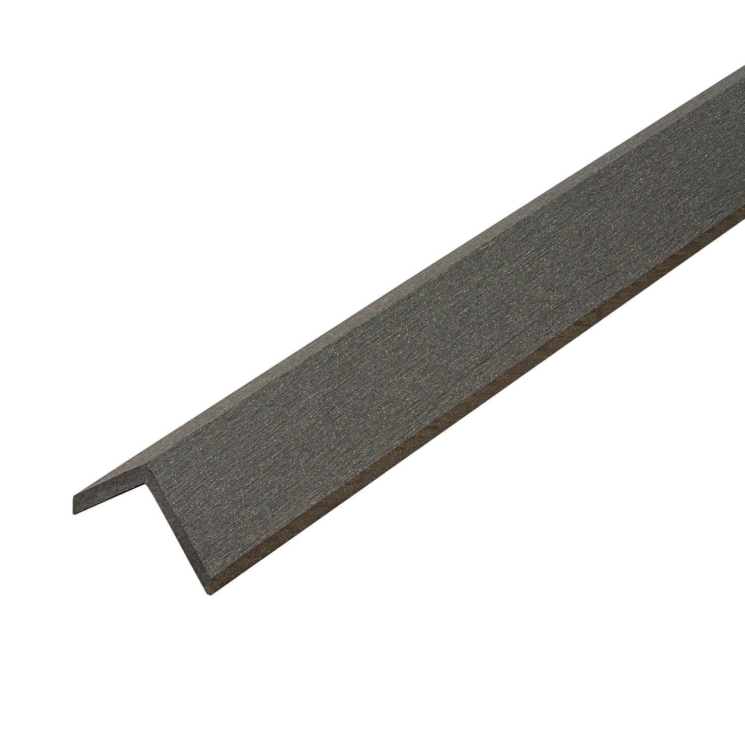 Rohová kompozitná lišta Timber Grafit 50x50 mm – 2,4 m