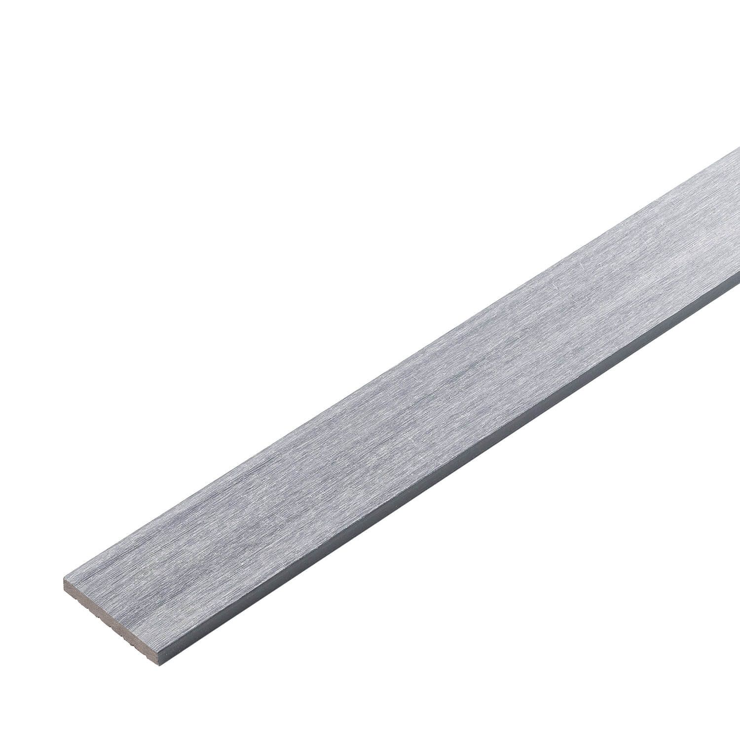 Plochá kompozitná lišta Premium Light Gray 70x10 mm – 2,9 m