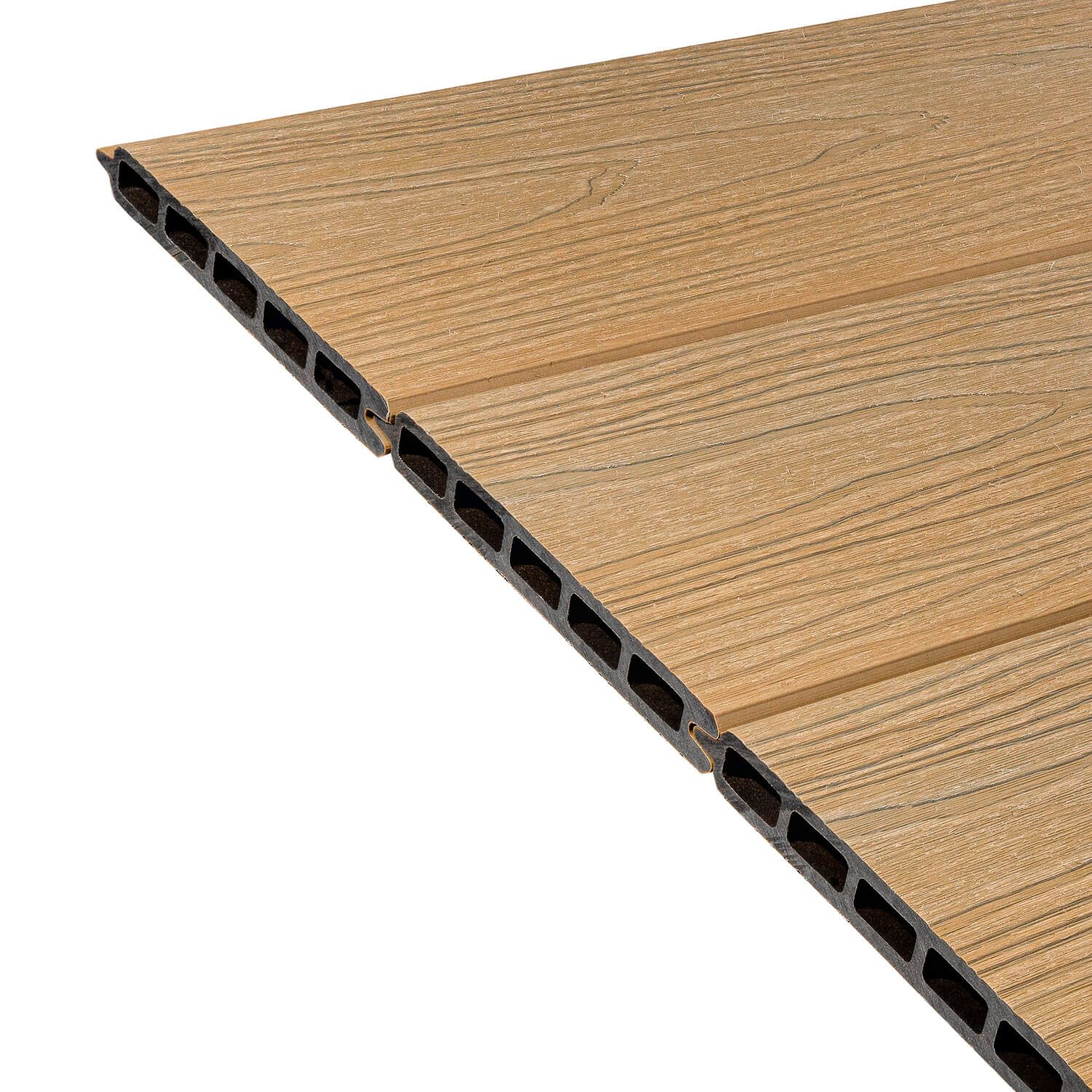 Plotová doska Premium 3D Teak 157 × 20 mm – dĺžka 1,8 m