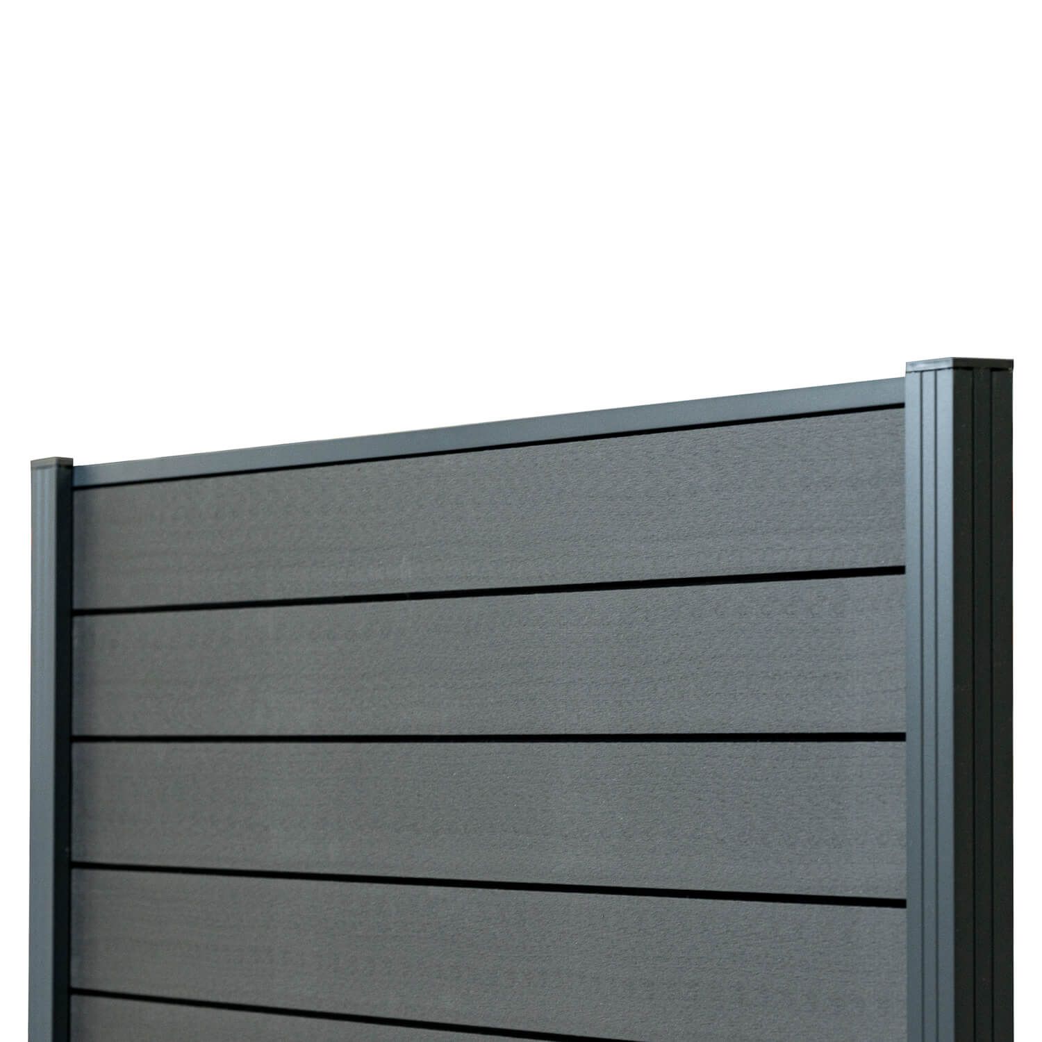 Kompozitný plotový panel Standard Antracit – 1 stĺpik Kompozitný plotový panel Standard Antracit – 1 stĺpik