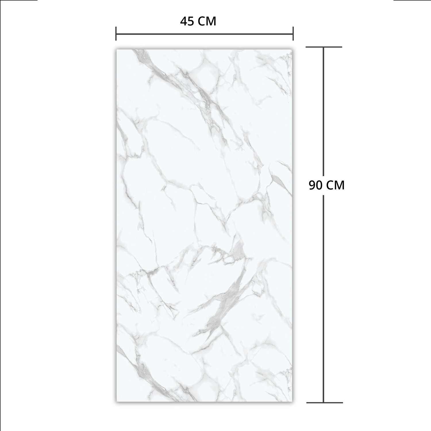 Vinylové podlahové panely SPC Mramor Calacatta Biely Mat 45 × 90 cm 4 mm – 5 ks Vinylové podlahové panely SPC Mramor Calacatta Biely Mat 45 × 90 cm 4 mm – 5 ks