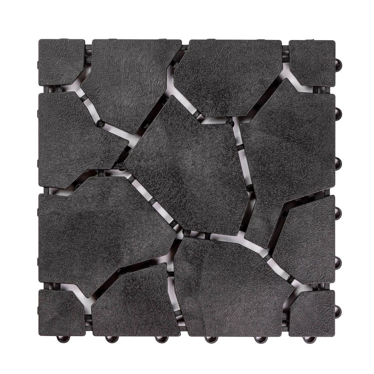 Płytka Ogrodowa Tarasowa Uni-Floor Kamień Antracyt 28 x 28 x 1,5 cm