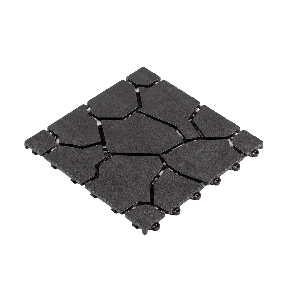 Płytka Ogrodowa Tarasowa Uni-Floor Kamień Antracyt 28 x 28 x 1,5 cm
