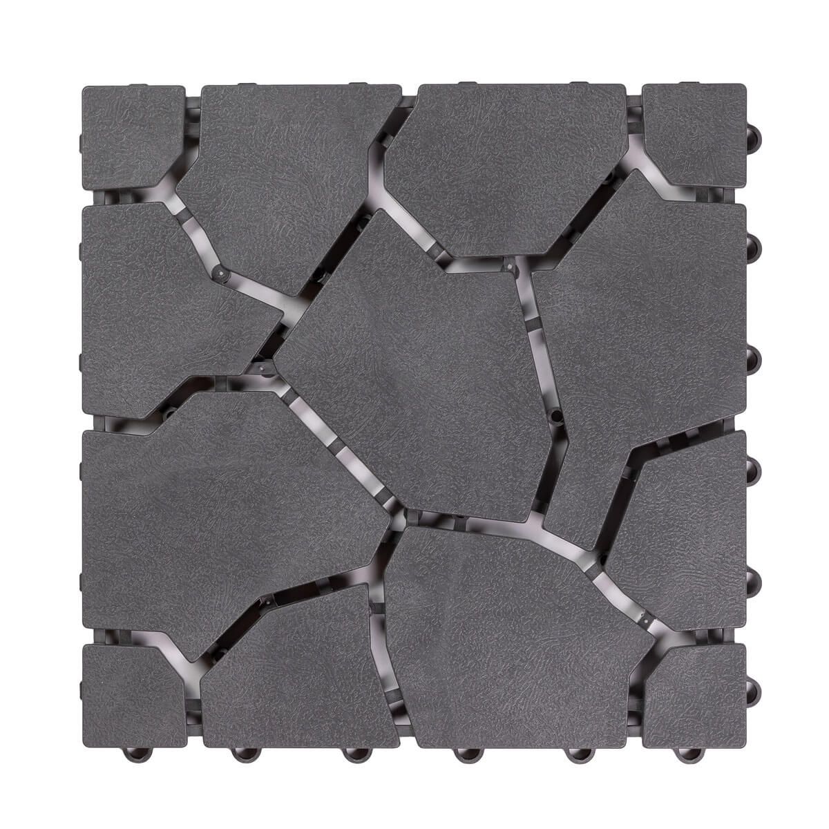 Płytka Ogrodowa Tarasowa Uni-Floor Kamień Szary 28 x 28 x 1,5 cm