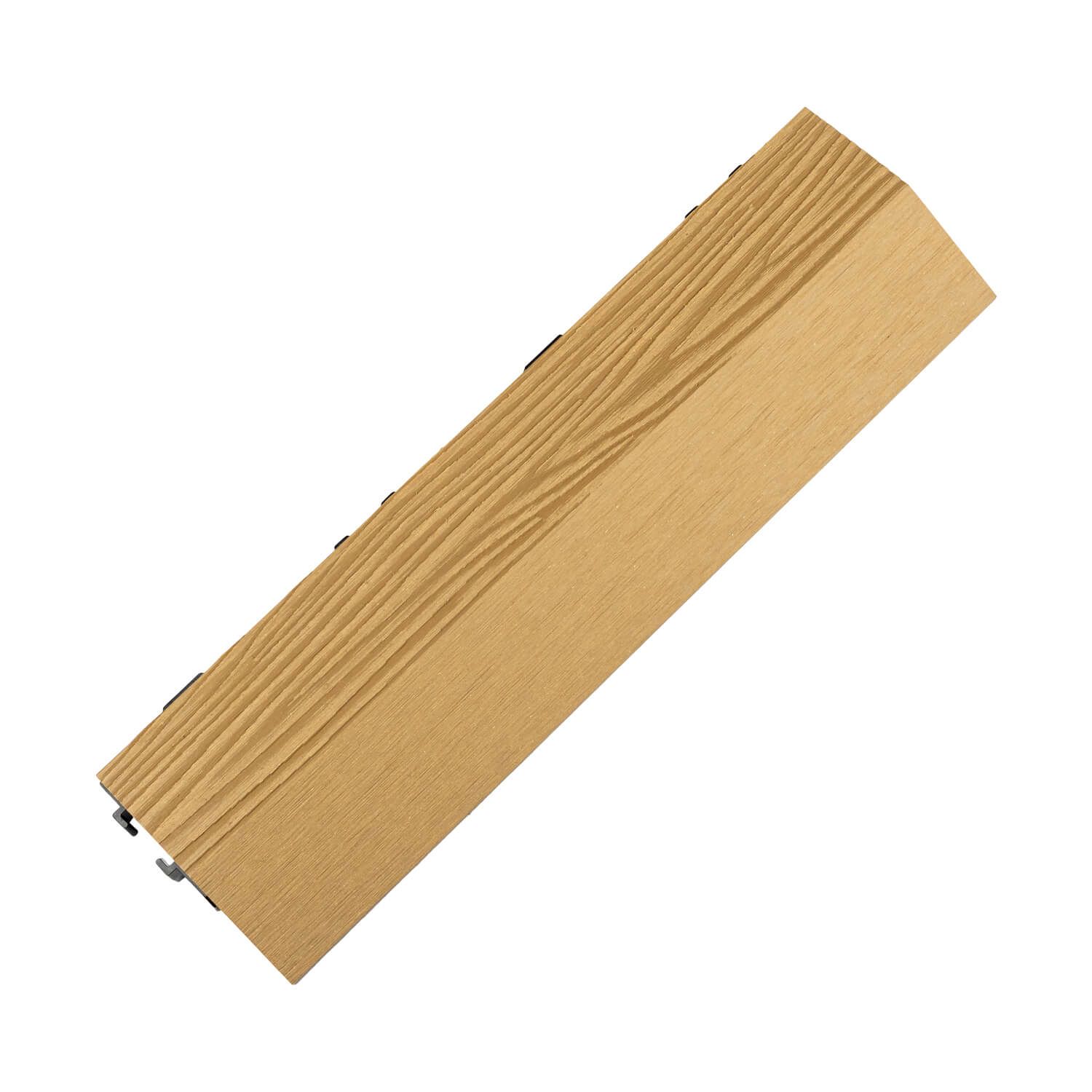 Bočná kompozitná terasová dlažba 3D Medový Teak