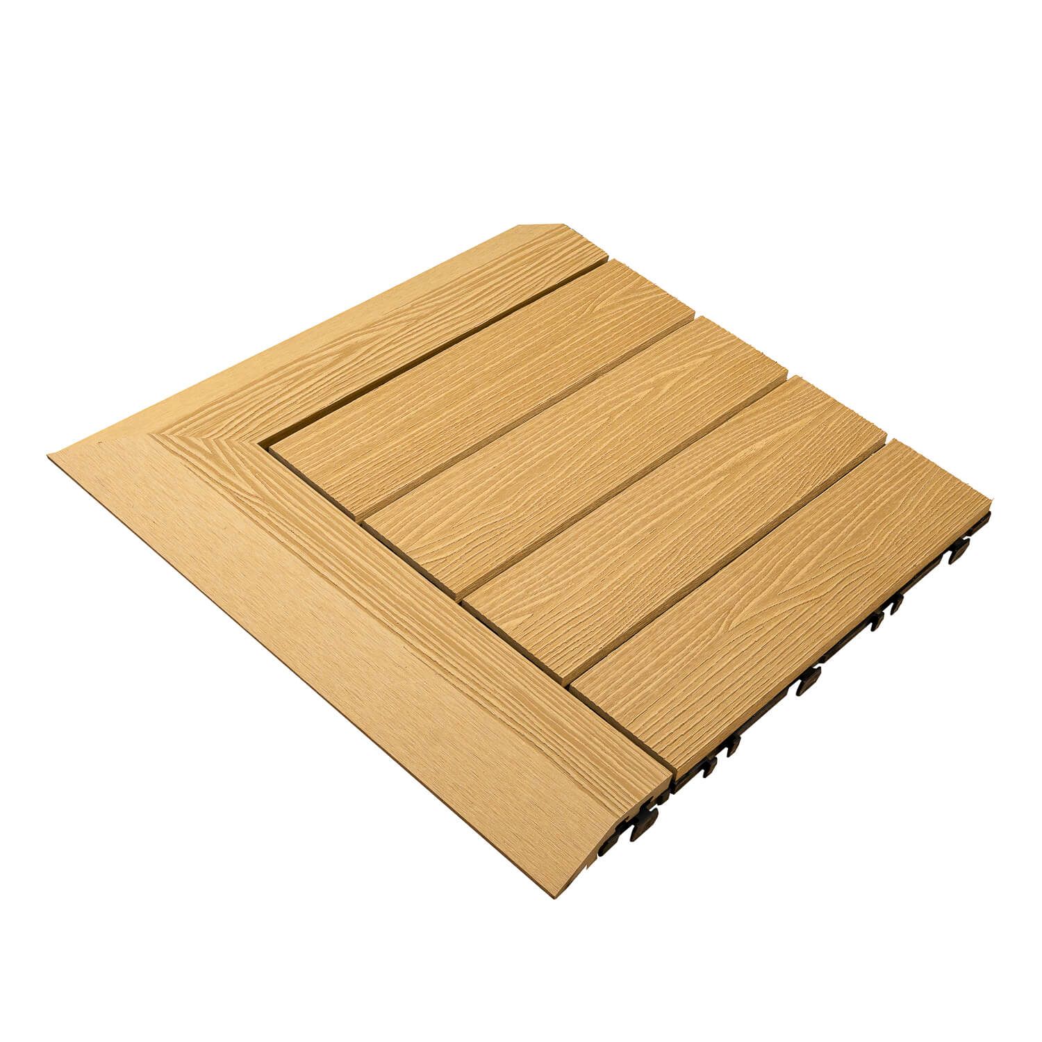 Kompozitná Terasová Dlaždica 3D Medový Teak 30 x 30 x 2,1 cm Kompozitná Terasová Dlaždica 3D Medový Teak 30 x 30 x 2,1 cm