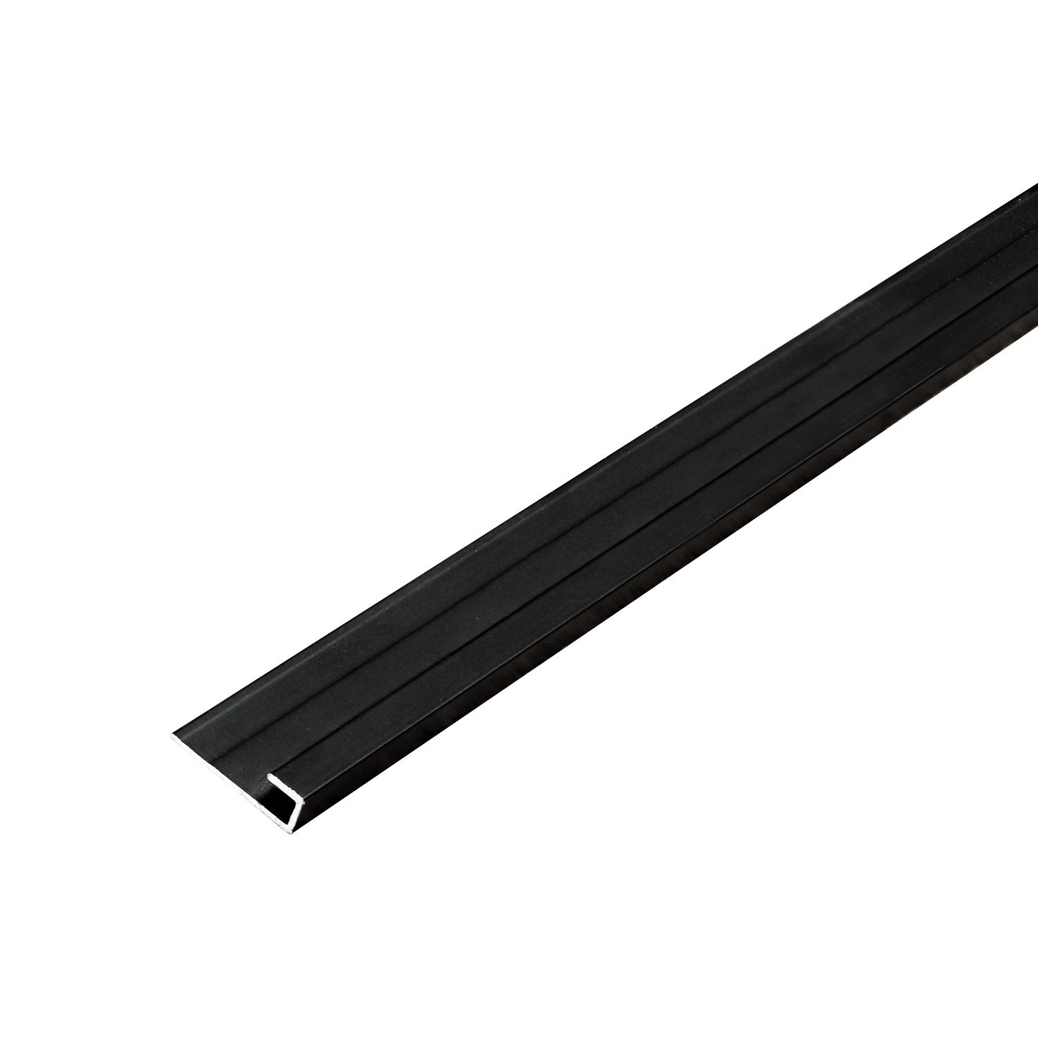 Hliníkový ukončovací profil 3,5 mm pre stenové panely Čierny Mat – 2,9 m Hliníkový ukončovací profil 3,5 mm pre stenové panely Čierny Mat – 2,9 m